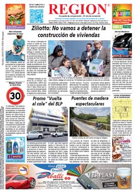 Tapa de Semanario REGION